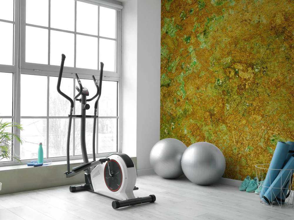 La estructura con un color dorado