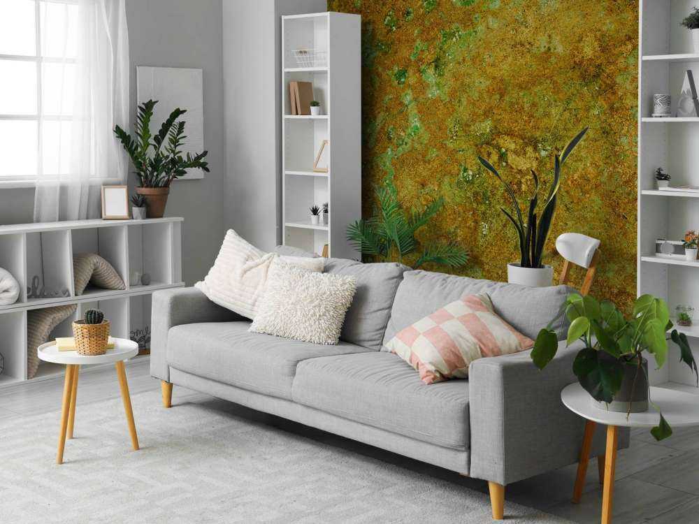 La estructura con un color dorado