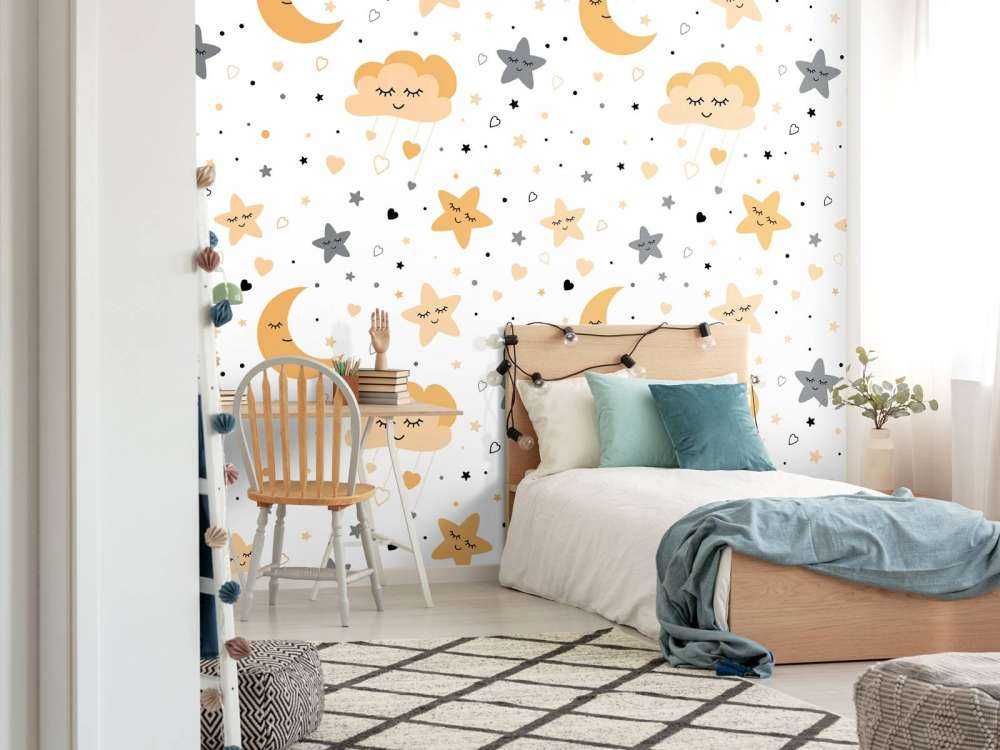 Nuvole, lune e stelle