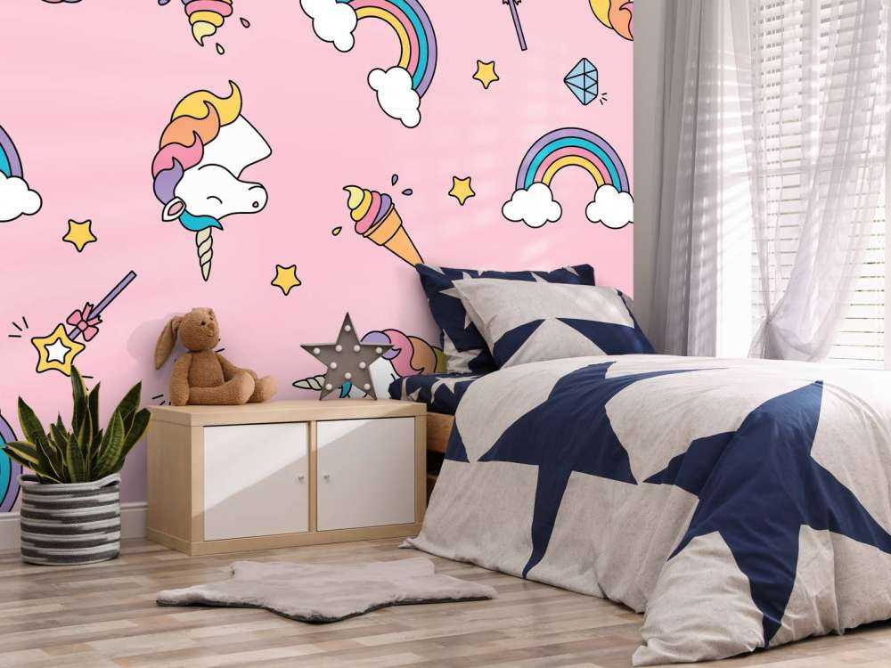 Modello unicorno colorato