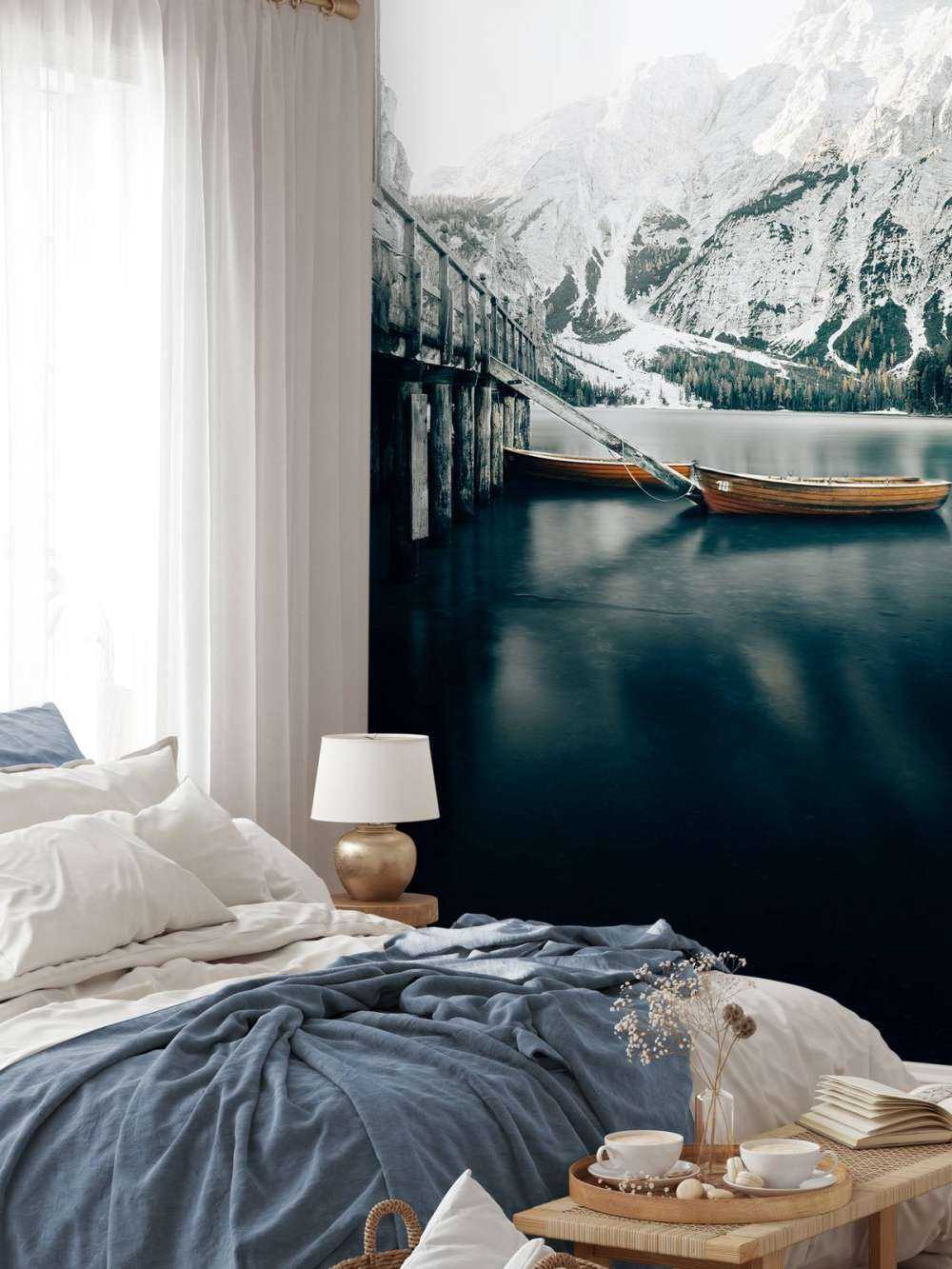 Un lago ghiacciato di Braises