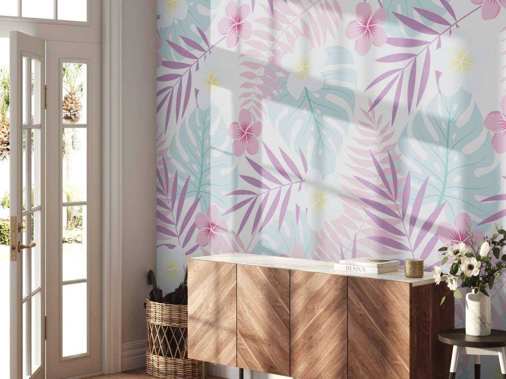 Fiori e foglie pastello