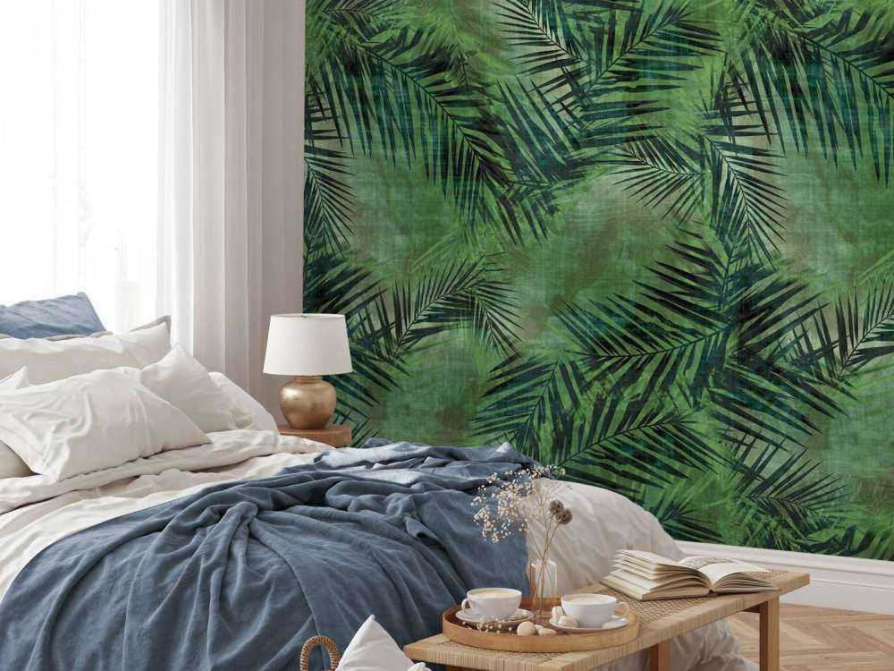 Foglie verdi tropicali