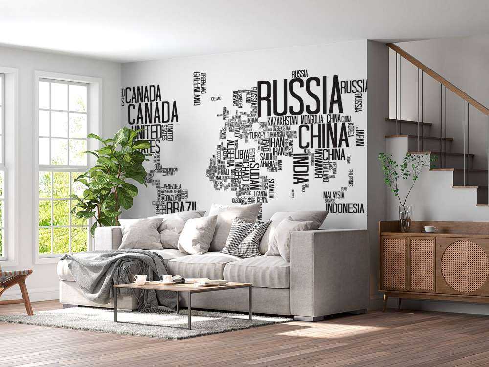 Mappa tipografica del mondo