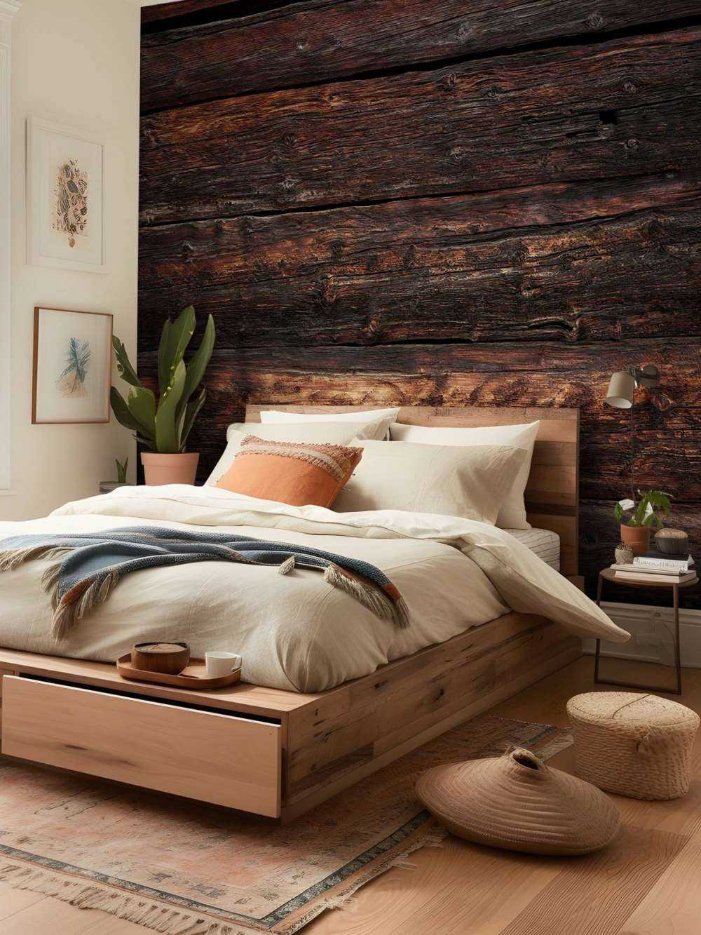 Legno vecchio bruciato