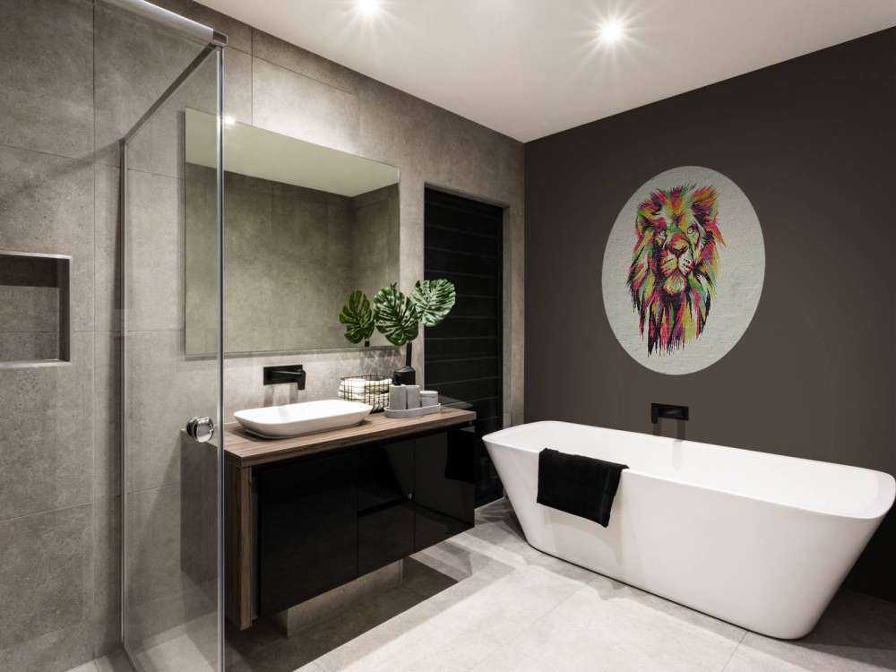 Graffiti di un leone