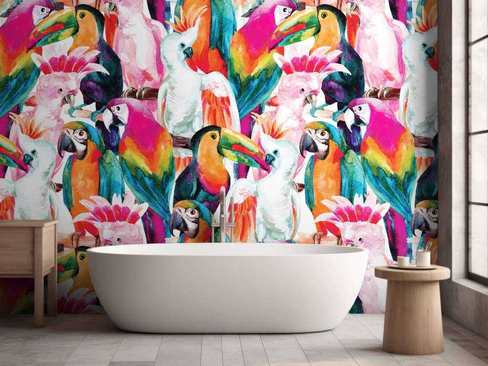 Uccelli dai colori tropicali