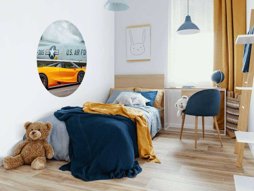 Supercar e aereo da combattimento