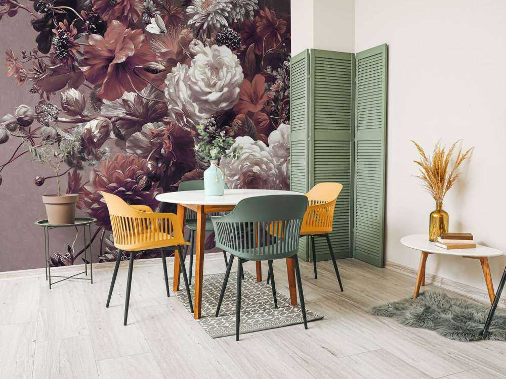 Grande bouquet con papaveri arancioni