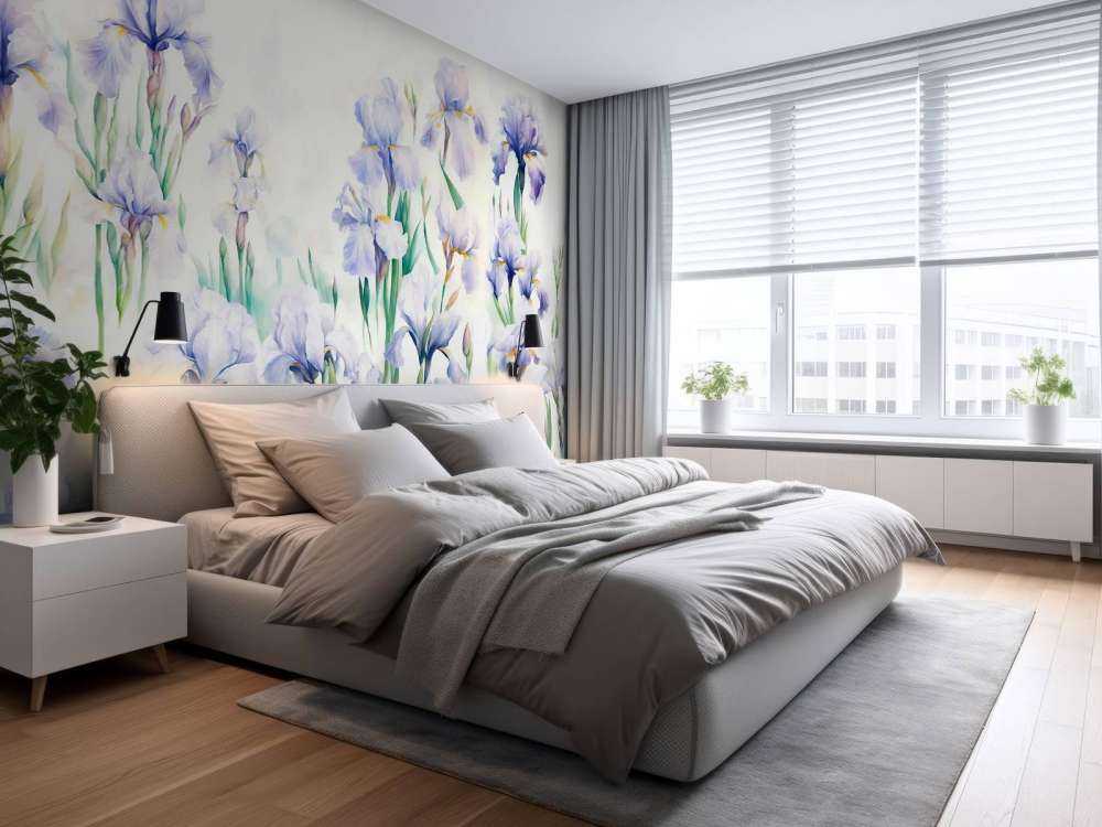 Iris danzano pastello senza soluzione di continuità