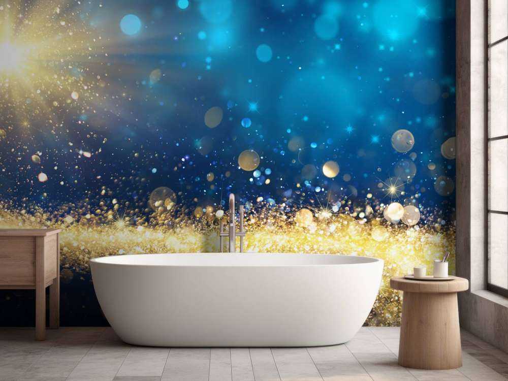 Stella nella notte scintillante