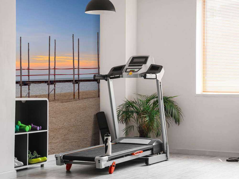 Lungo pontile con pali in legno