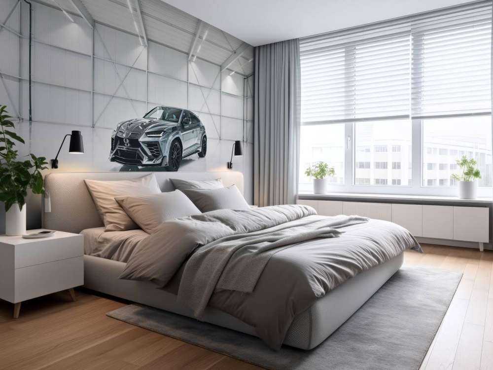 Lamborghini in sala bianca