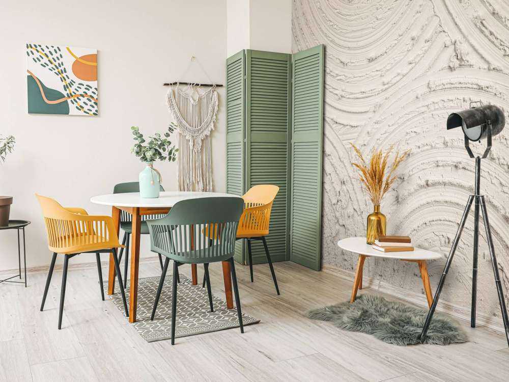 Cerchi Zen struttura grezza in lino