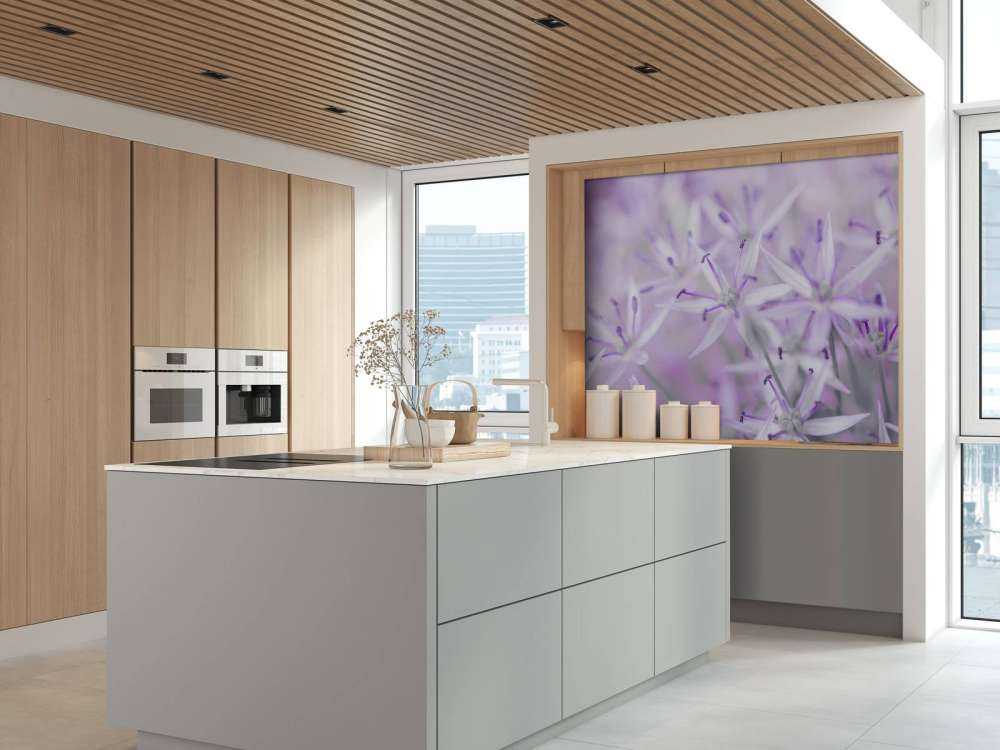 Primo piano di fiori di allium