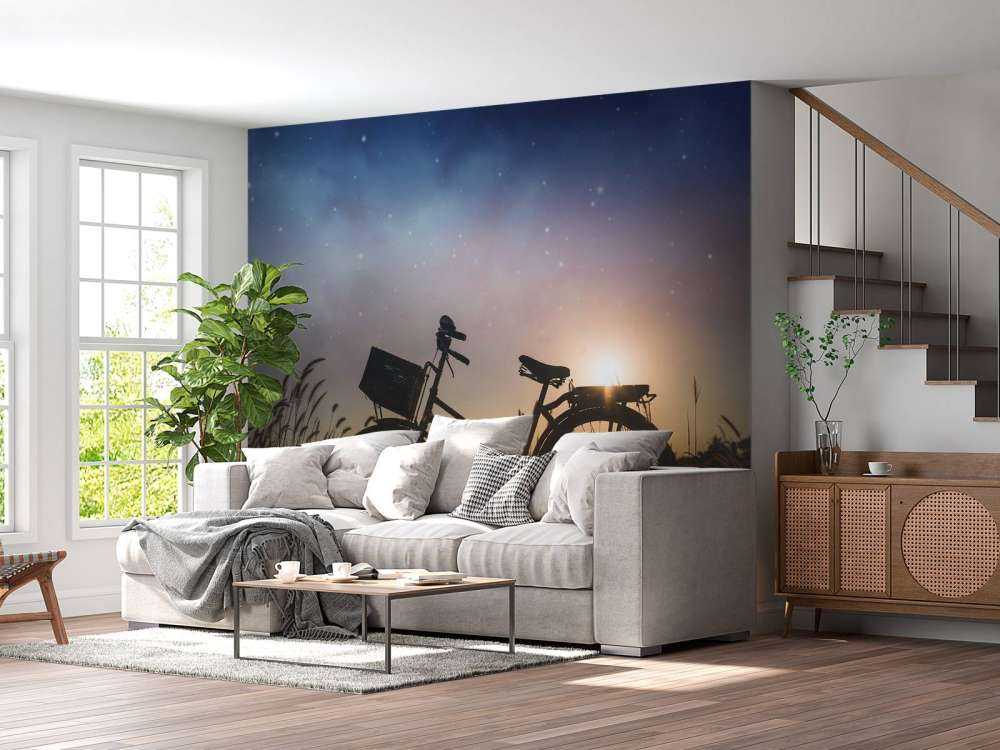 Silhouette di una bicicletta