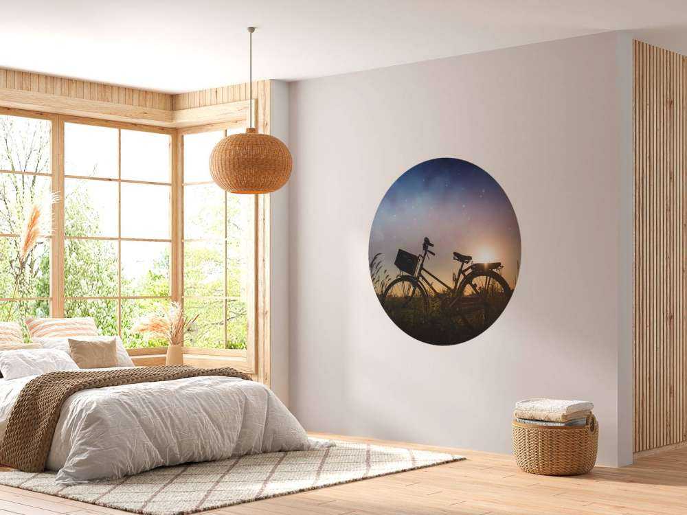 Silhouette di una bicicletta