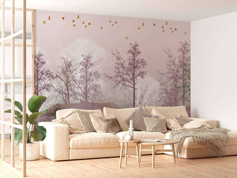 Paesaggio con alberi