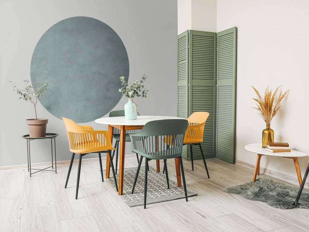 Calcestruzzo con sfumature di verde