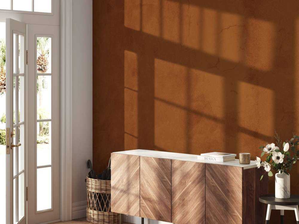 Calcestruzzo rosso marrone