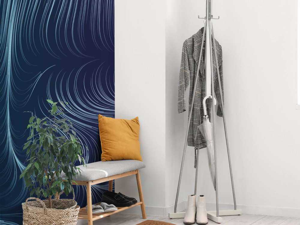 Linee illuminate blu