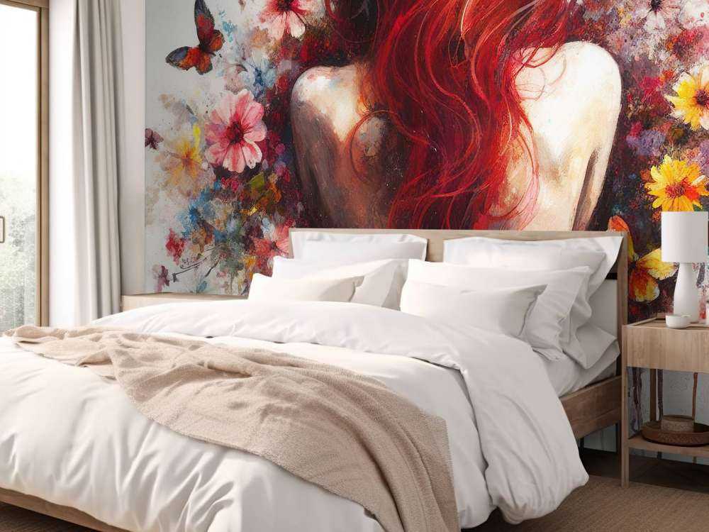 Watercolor Butterfly Woman Body #5