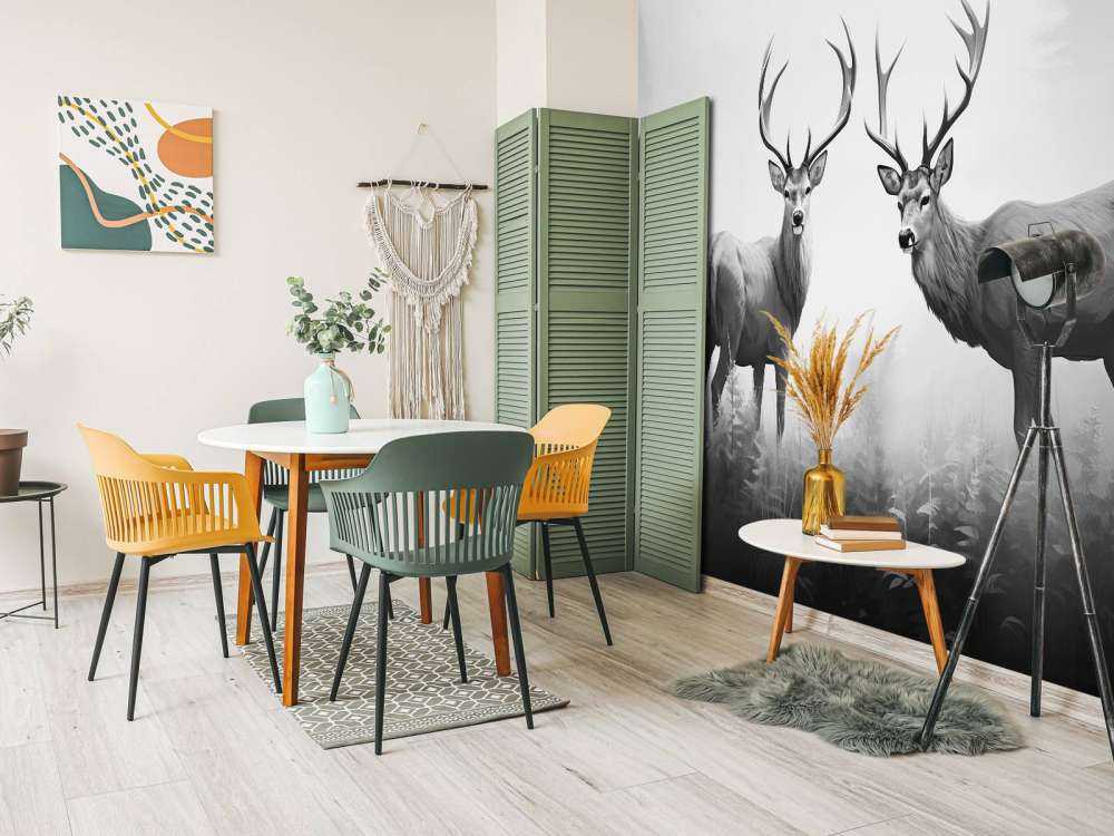 Simmetria del Cervo nella Foresta Nebbiosa