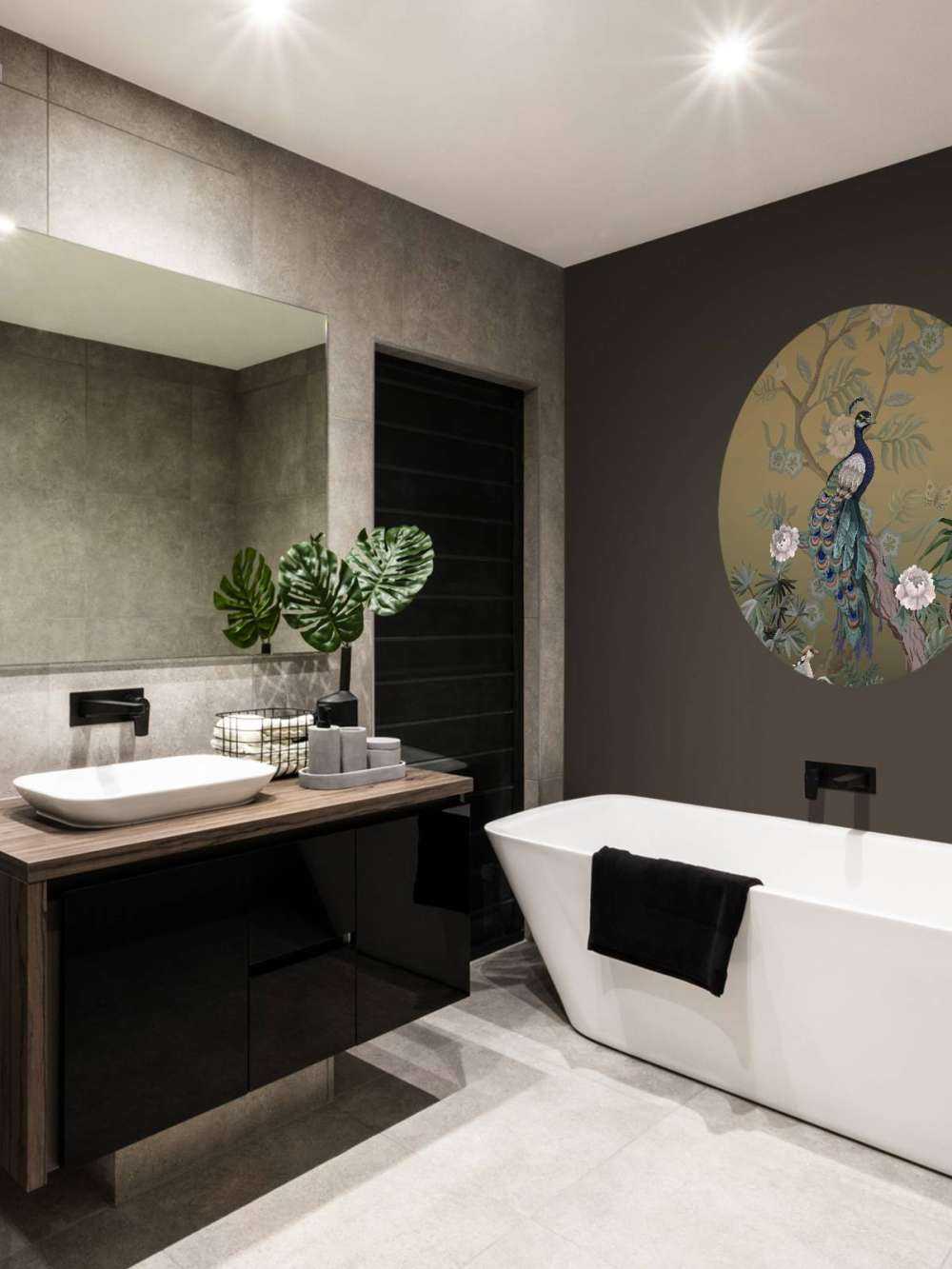 Pavoni e Peonie - Oro