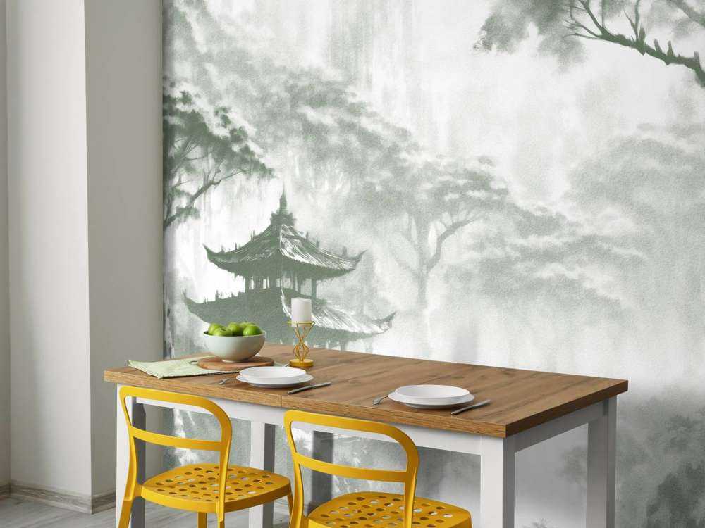 Padiglione Orientale Nebbioso, verde