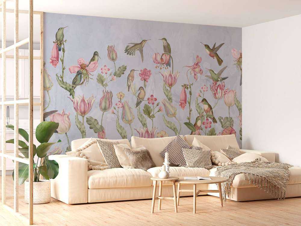 Sinfonia di Colibrì Primaverile - Serenata Blu Pastello