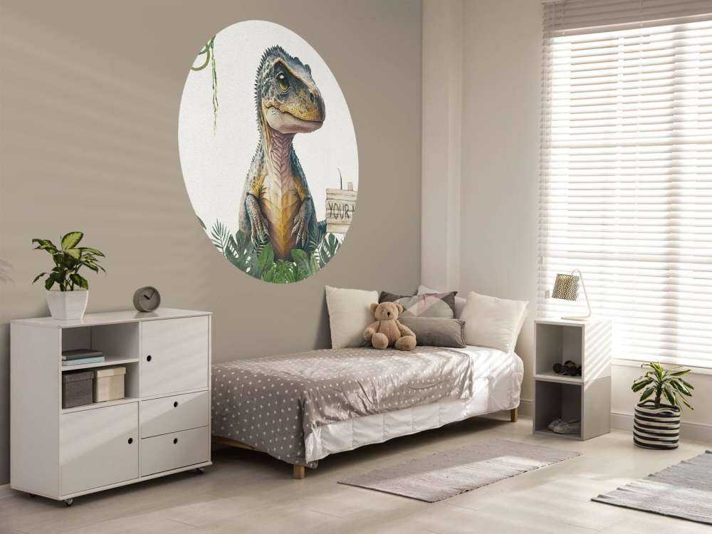 Baby t-rex nella giungla