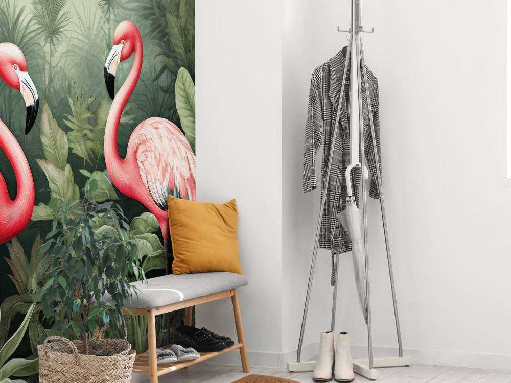 Flamingo Floral Oasis