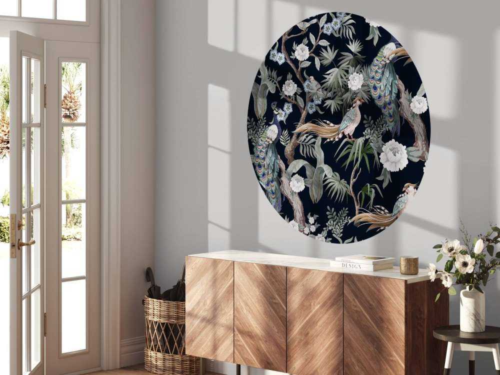 Peacock Splendor in Night Bloom