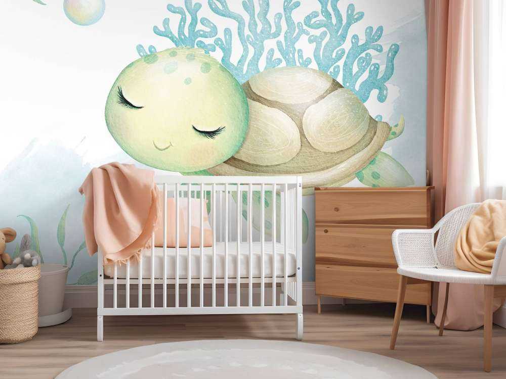 Mamma tartaruga e cucciolo