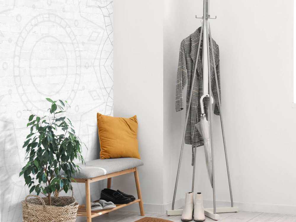 Mandala geometrico bianco