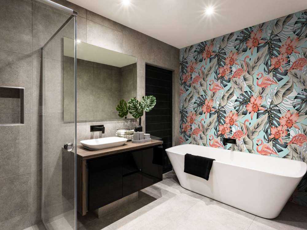 Fenicottero rosa tropicale