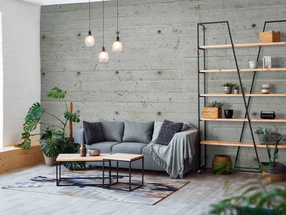 Calcestruzzo con effetto legno