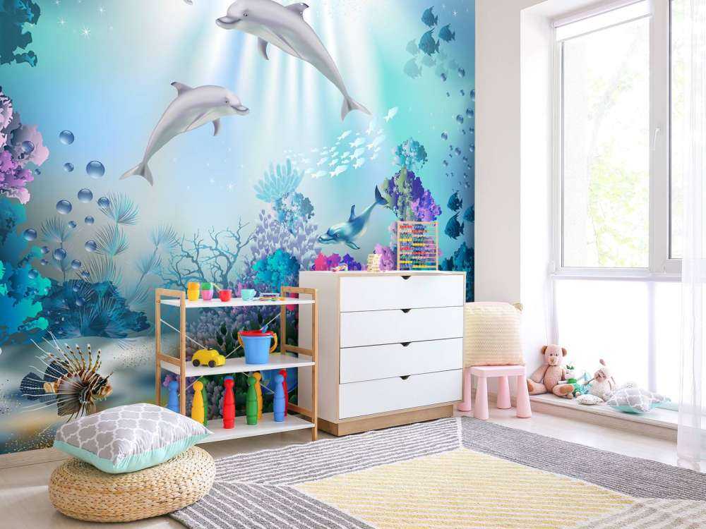 Mondo sommerso con i delfini