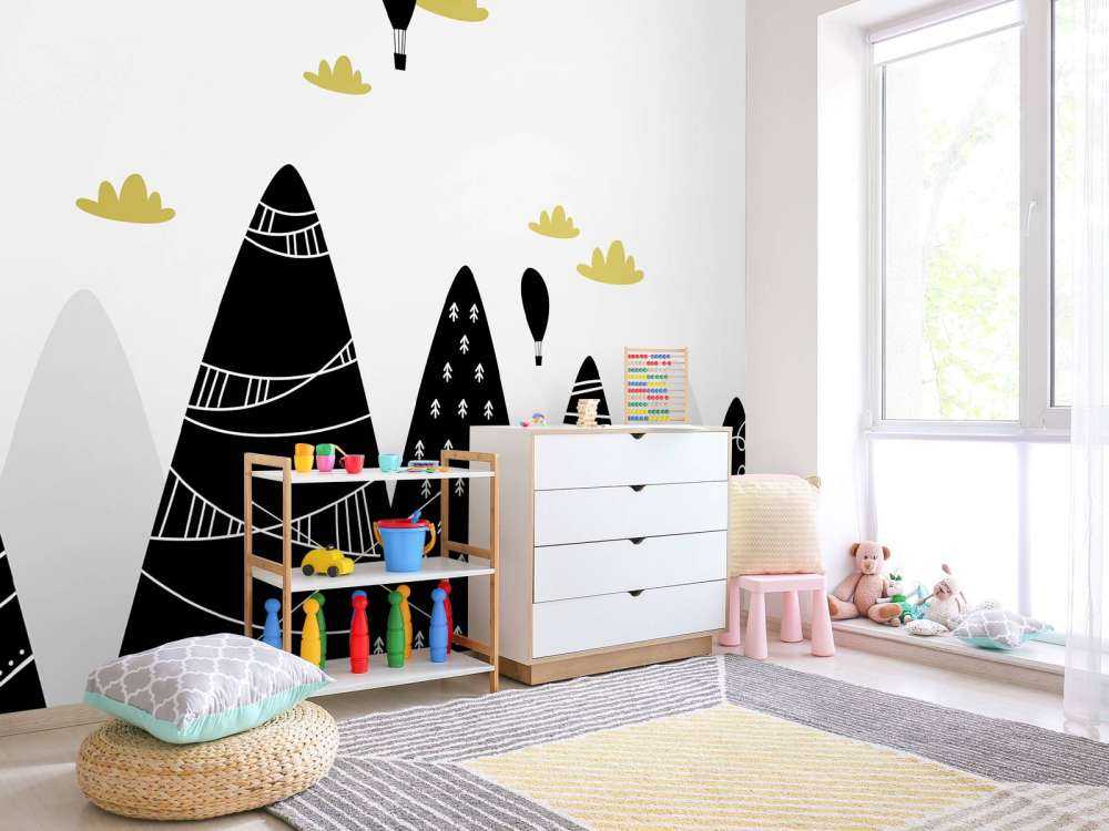 Montagne in bianco e nero