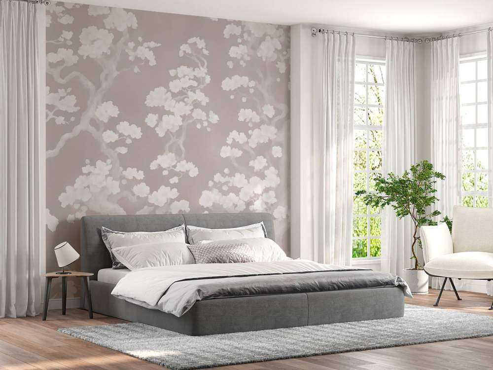 Meravigliosa foresta in fiore - rosa