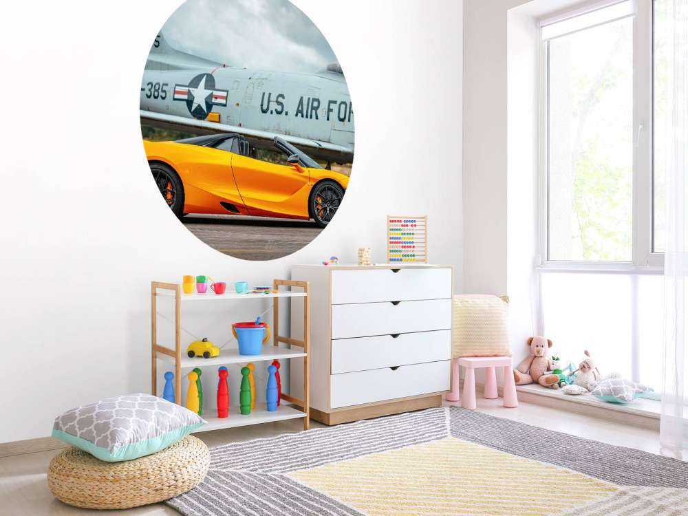 Supercar e aereo da combattimento