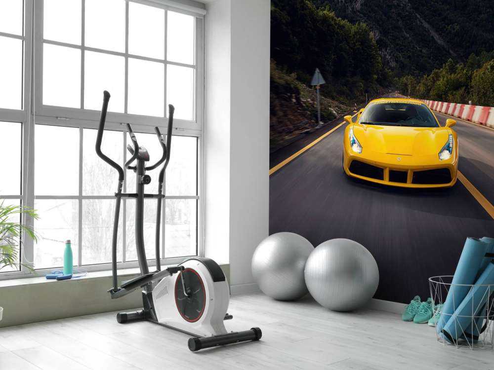 Velocità attraverso i passi montani verdi