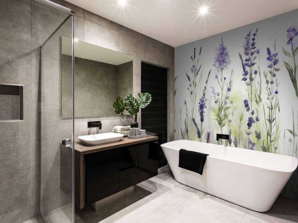 Lavanda Glade Seamless Lilla Sfumata