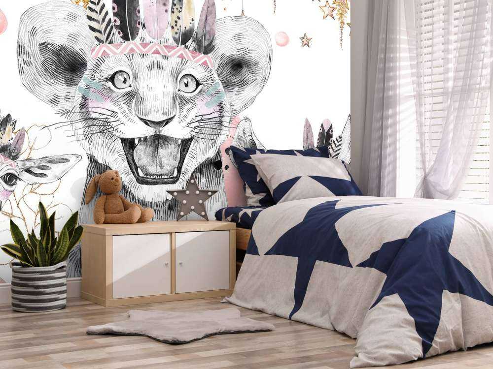 Animali sognanti sotto nuvole stellate