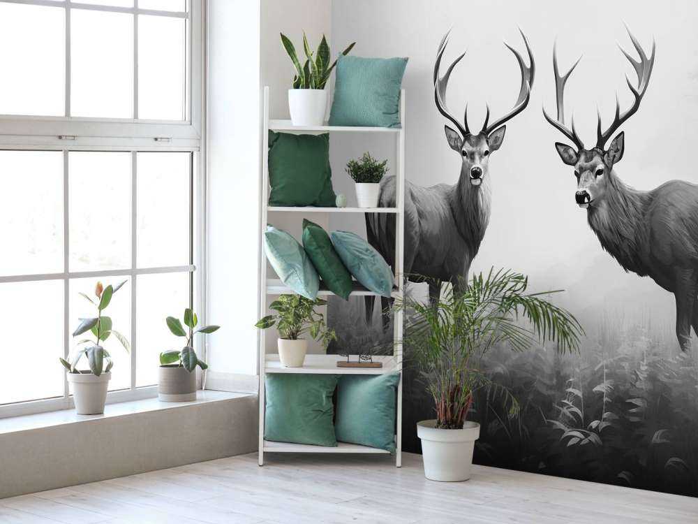 Simmetria del Cervo nella Foresta Nebbiosa