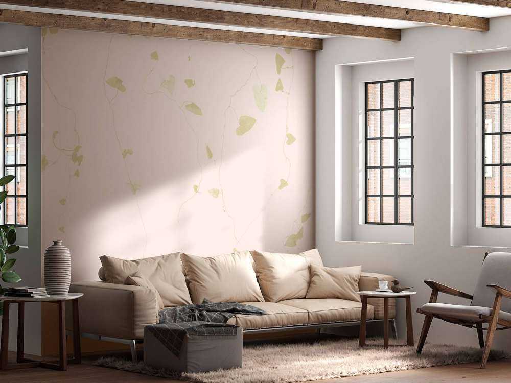 Foglie di tiglio - rosa cipria