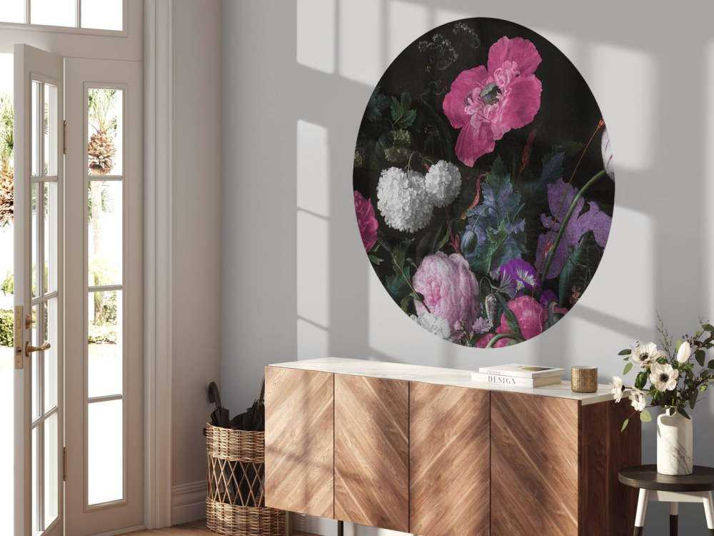 Natura morta di fiori barocchi - rosa lunatico