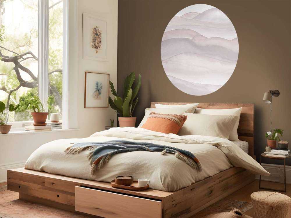 Gradiente astratto ondulato - rosa cipria