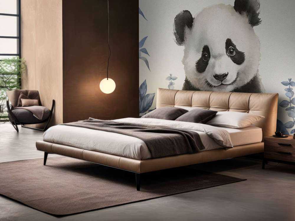 Baby panda nella giungla blu