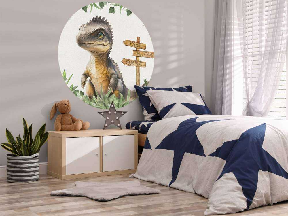 Baby spinosaurus nella giungla